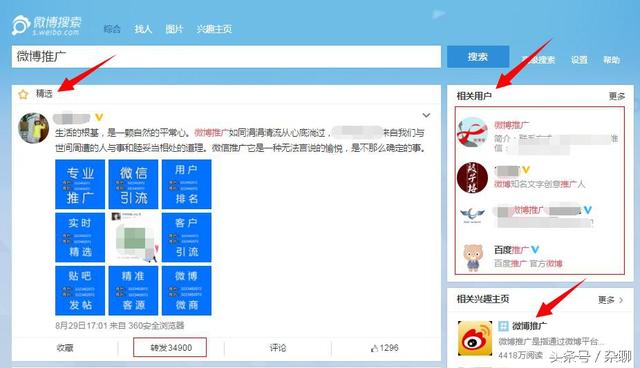 微博怎么推广更精准、有效