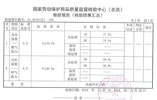 优空气（主动）呼吸阻力测试（2档）