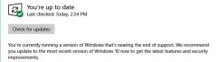 Windows 10 v1803即将停止支持 开始推动用户更新到下一个版本