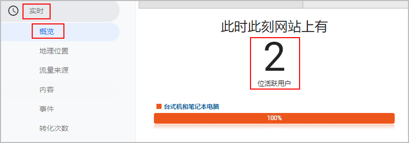 验证谷歌分析代码是否安装成功