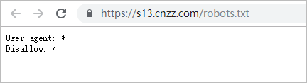 CNZZ robots禁止抓取