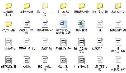 u盘文件或文件夹乱码解决办法