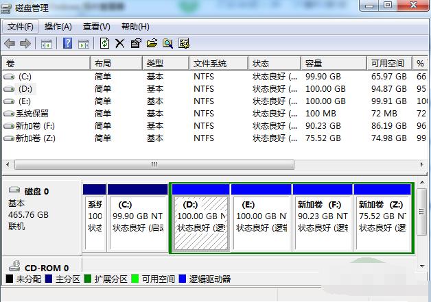 win7磁盘分区怎么调整