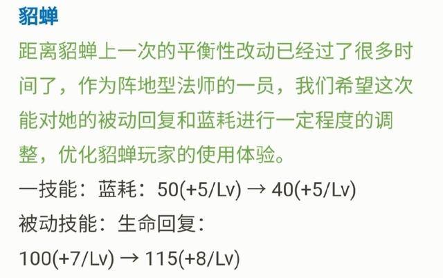 王者荣耀所有英雄调整作废，西施不再重做，玩家：貂蝉终究错付了