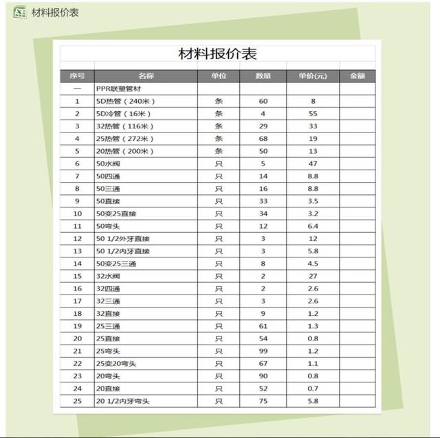 Excel通用报价单你需要吗？