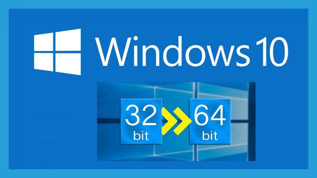 将32位Windows10升级到64位版本的方法，就是这么简单