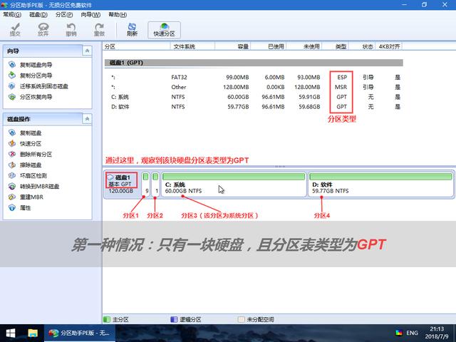 电脑知识：判断分区表类型？