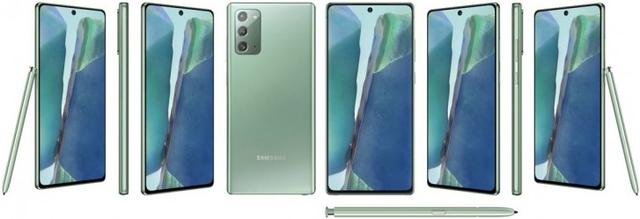 Galaxy Note 20薄荷绿配色曝光：相当小清新