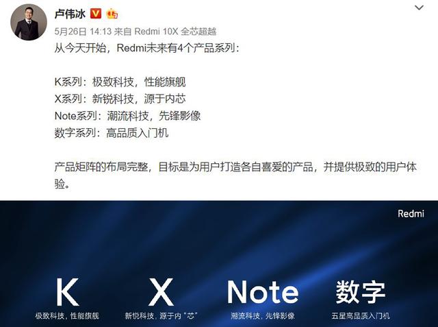 还发4G手机？网友翻出卢伟冰打脸言论，Redmi产品线全部亮相