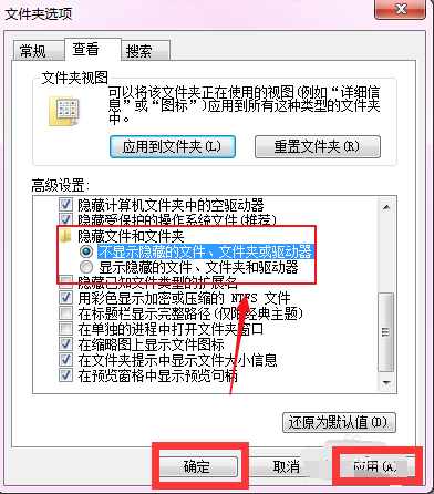 打开隐藏文件的方法教程