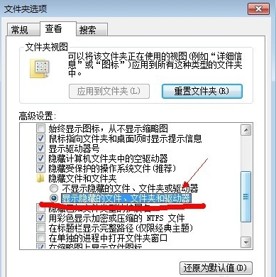 显示隐藏文件的方法教程