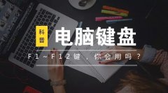 电脑键盘F1~F12键你会用吗？