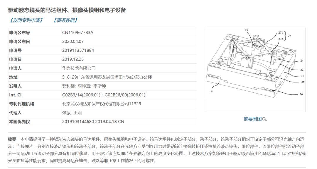 华为首发？明年拍照又有黑科技，液态镜头了解一下