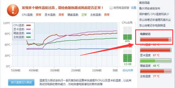 cpu温度过高怎么办？电脑处理器温度过高解决方法