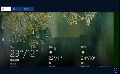 Win8系统中天气应用应该如何使用？