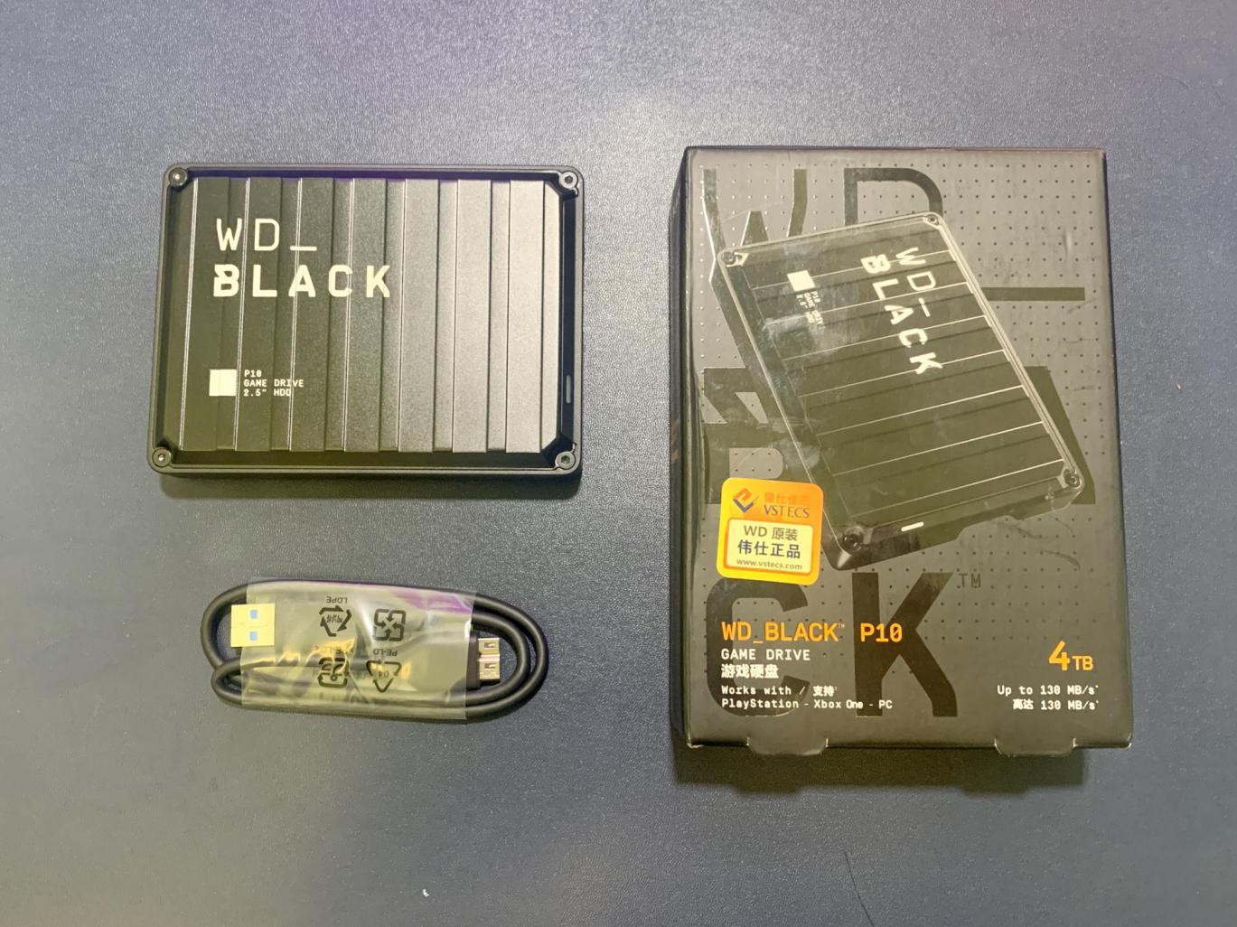 高颜值大容量！4TB WD_BLACK P10移动游戏硬盘体验分享