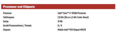 英特尔正式推出9代酷睿移动版标压处理器 i7-9750H八核八线程