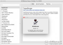 Mac软件序列号查询工具：KCNScrew for mac