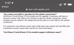 苹果内部文档曝光，iPhone 12 双卡模式不支持 5G