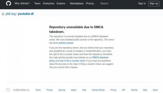 YouTube-dl在GitHub重新上架 此前因遭投诉侵权而被下架