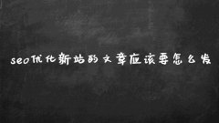 seo优化新站的文章应该要怎么发