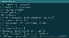 python 利用openpyxl读取Excel表格中指定的行或列教程