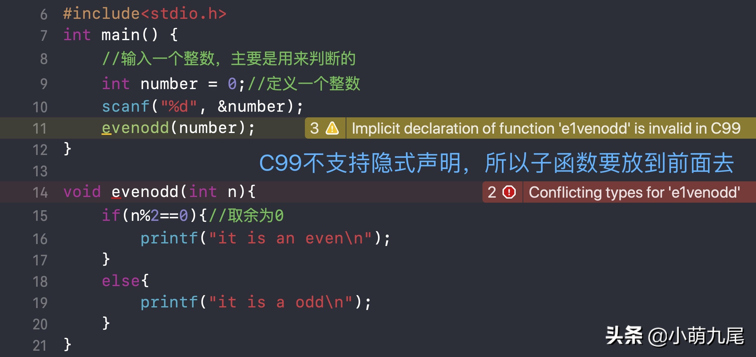 c函数定义的格式（c语言必背18个经典程序）