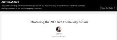 .NET 程序员有家了，微软推出官方技术社区论坛！