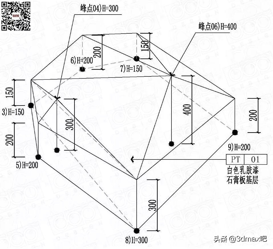 cad吊顶图怎么画（cad天花吊顶布置图）