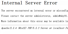 如何让apache支持.htaccess 解决Internal Server Error The server …错误