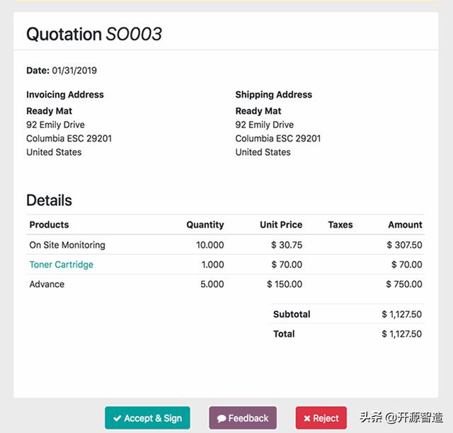 Odoo:真正的免费开源在线订单及订货（销售）管理系统推荐