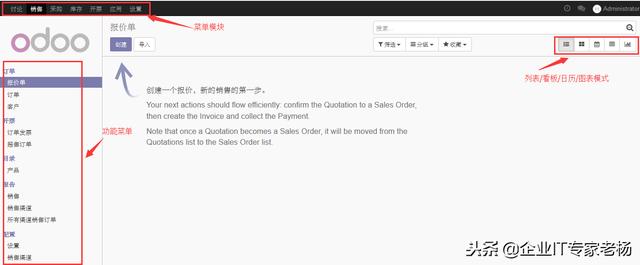 免费开源ERP Odoo实施指南 连载三:Odoo平台通用功能
