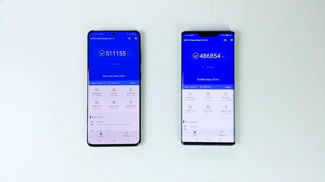 三星S20Plus和华为Mate30Pro性能PK：差距比想象的大多了