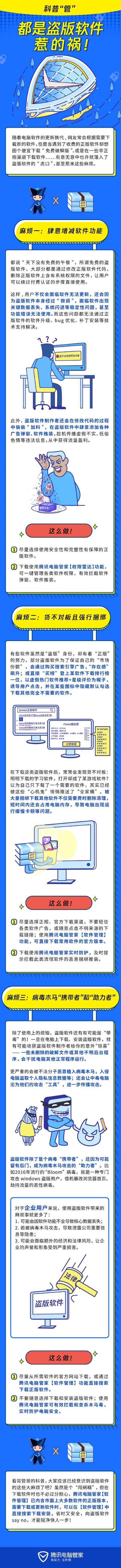 腾讯：别图便宜下载所谓的“免费破解版”