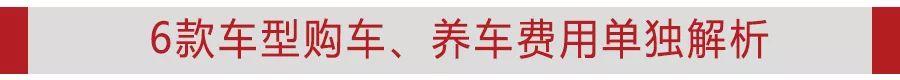 2019年6款中高级轿车养车费用，Model3简直无人能敌