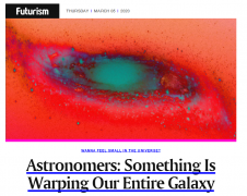 外媒：天文学家发现银河星系发生扭曲的“罪魁祸首