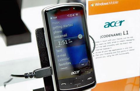 搭载了WM 6.5的ACER手机