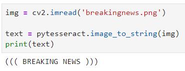 使用一行Python代码从图像读取文本