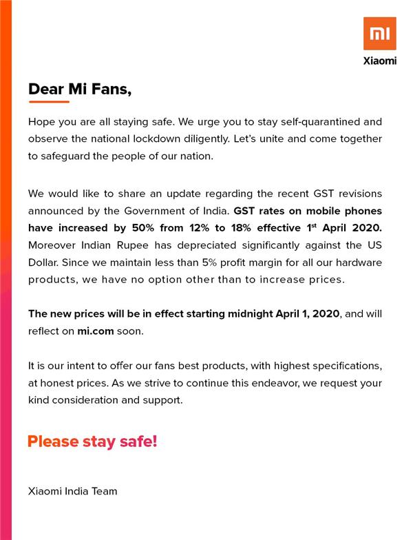 印度提高消费税，一夜之间，多家手机厂商宣布涨价