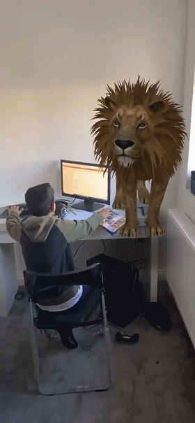 谷歌裸眼3D动物意外蹿红，掀起一股AR体验小高潮