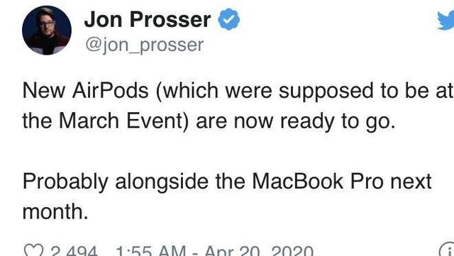 爆料：苹果2款新品准备就绪，最快下月发布