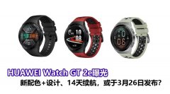 华为Watch GT 2e曝光：新配色设计？或与P40一起在3月26日发布！