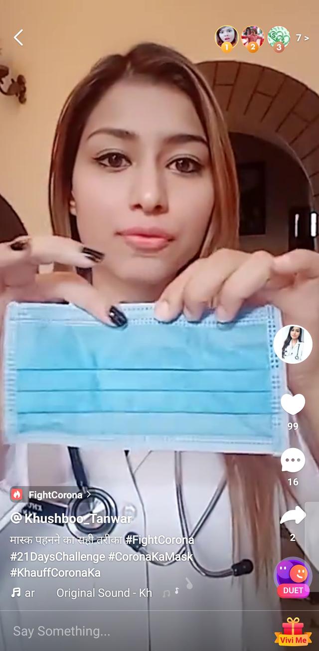 印度美女医生借中国短视频平台科普防疫常识 走红网络圈粉50万