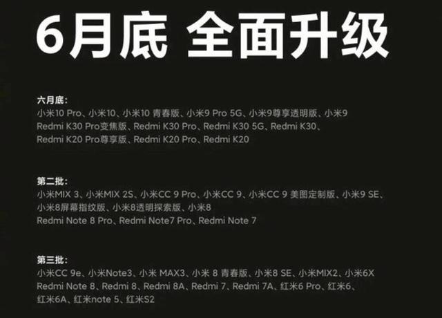 流畅度媲美苹果，小米MIUI12首批30款机型同时升级，有你吗？