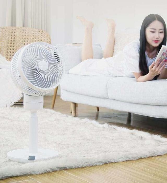 家奈AI智能空气循环电风扇，AI智能网速调节，广域送风