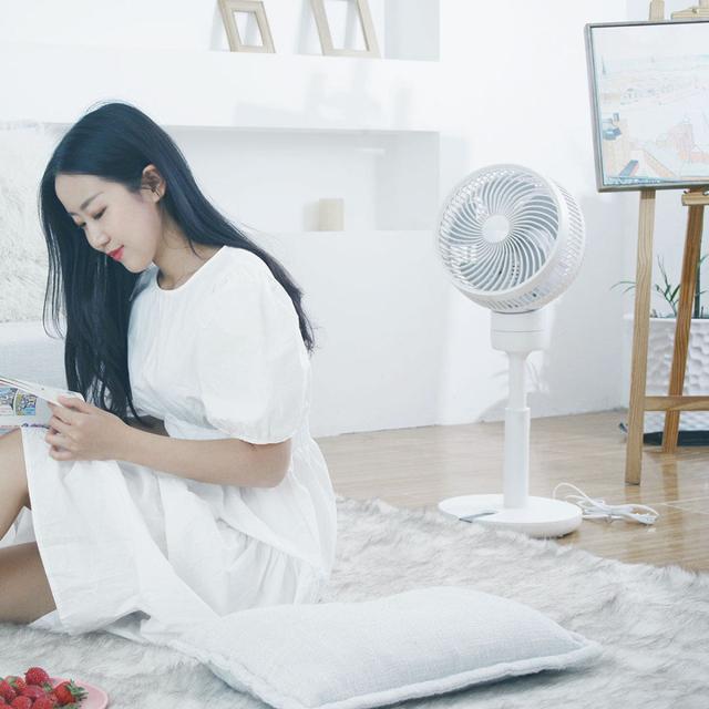 家奈AI智能空气循环电风扇，AI智能网速调节，广域送风