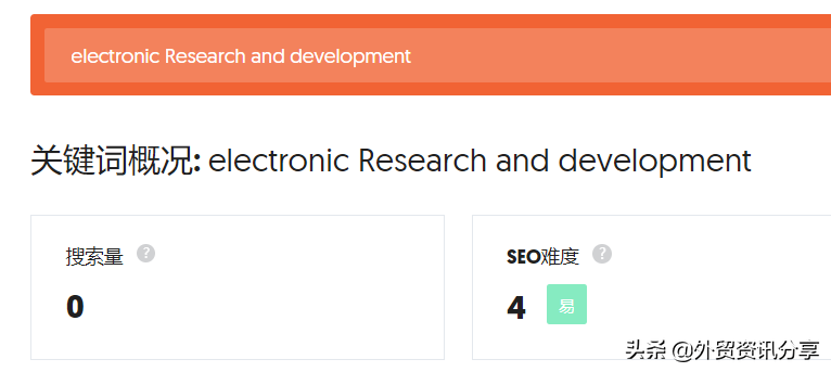 一个简单的seo关键词分析案例