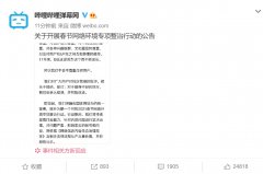 哔哩哔哩 (BILI.O)发布关于开展春节网络环境专项整治行动的公告