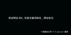 保定网站优化哪家好_保定百度排名公司有哪些
