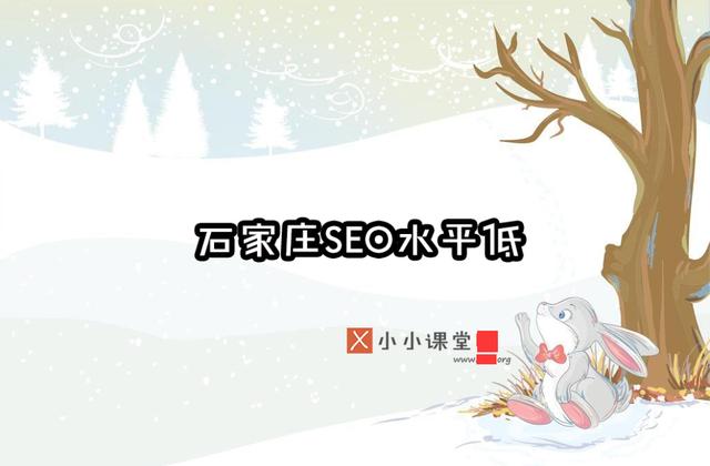 石家庄SEO水平普遍低小小课堂seo教程